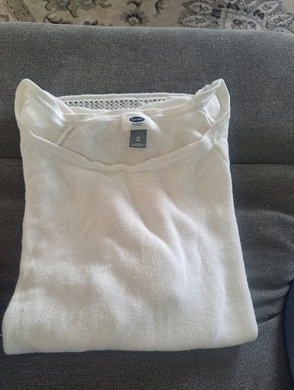 Old Navy Off-White Lightweight Knit Sweater